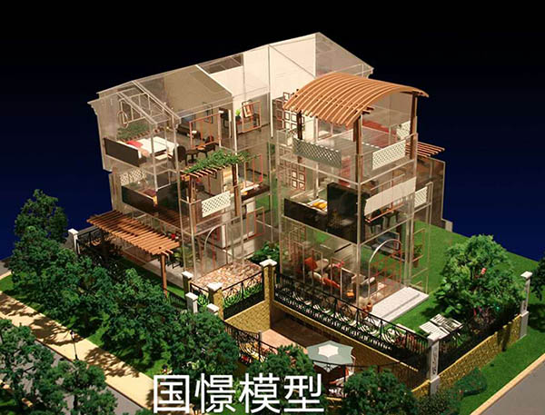 新龙县建筑模型